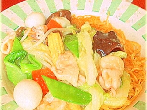 ☆★あっさり餡かけ堅焼きそば♪★☆